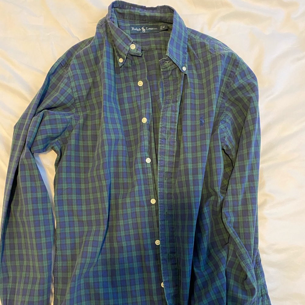 Ralph Lauren plaid button down shirt long sleeve